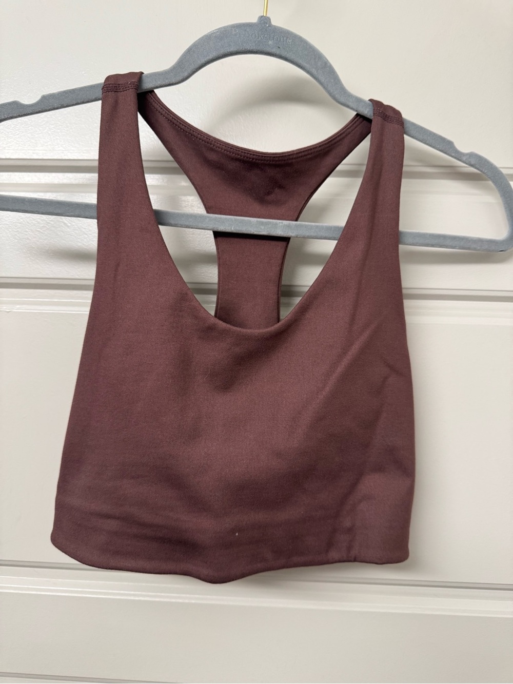 Zella Mauve Brown Racerback Crop Top